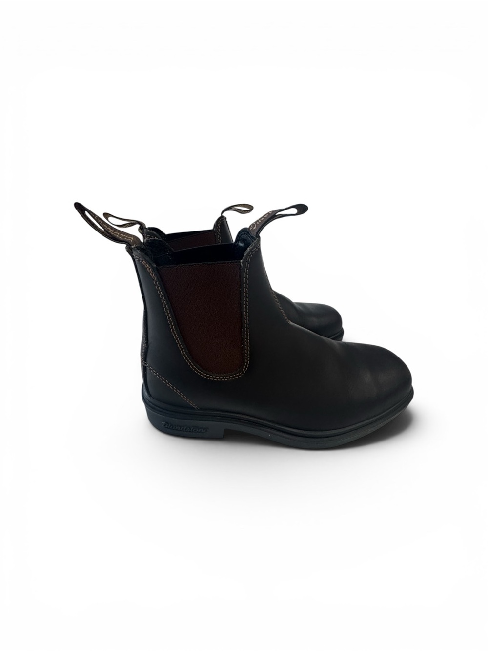 Blundstone Chelsea Boots in Black with Brown Elastic Panels